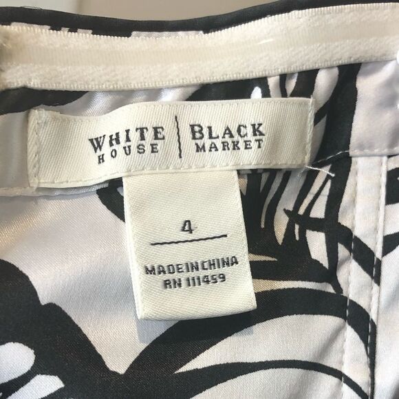 White House Black Market black white mini dress. - Picture 10 of 12
